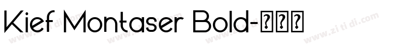 Kief Montaser Bold字体转换